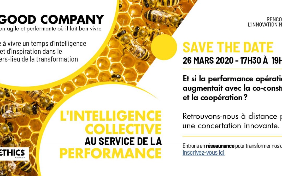 26/03/2020 – L’intelligence collective au service de la performance – Save the date